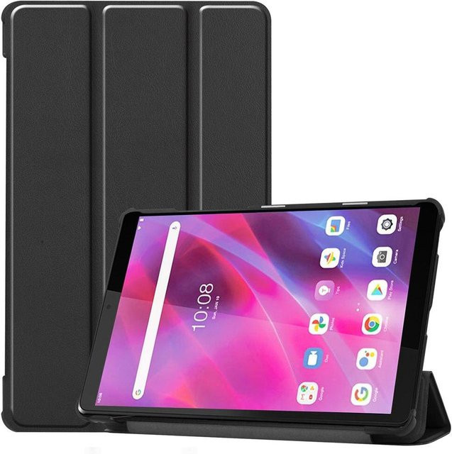 Ultra Slim Stand Tablet Abdeckung aus Leder für Lenovo Tab M8 3rd Gen TB-8506F, M8 FHD TB-8705F und M8 HD TB-8505F in Schwarz - Bild 1