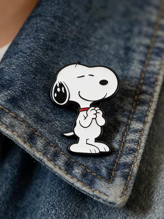 Bandai Snoopy Emaille-Anstecknadeln, Hunde-Charakter-Pins, Unisex - Bild 3