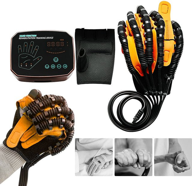SUOLAER Handtraining Rehabilitations-Roboter Handschuhe für Schlaganfall und Hemiplegie in Schwarz - Bild 1