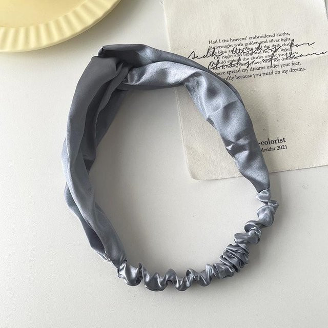 XYNN Stirnband Satinseide, blau, Damen, Mädchen - Bild 1