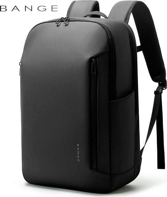 BANGE Laptop Rucksack für 15,6 Zoll, wasserdicht, Schwarz - Bild 1