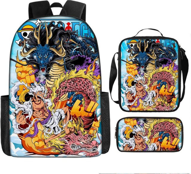 One Piece Schultaschen-Set Luffica Seefahrer-König in Multicolour - Bild 1