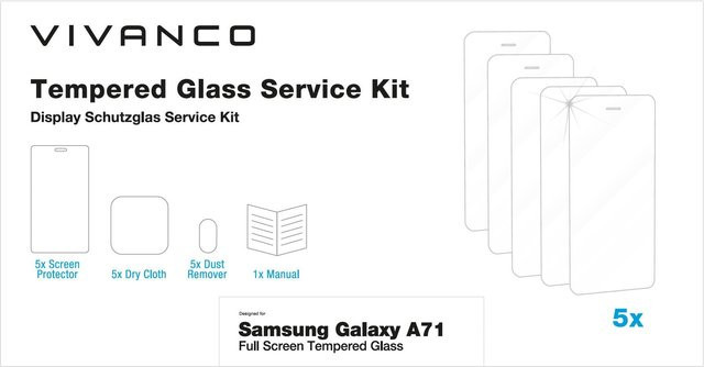 Samsung Galaxy A71 Schutzglasset transparent - Bild 1