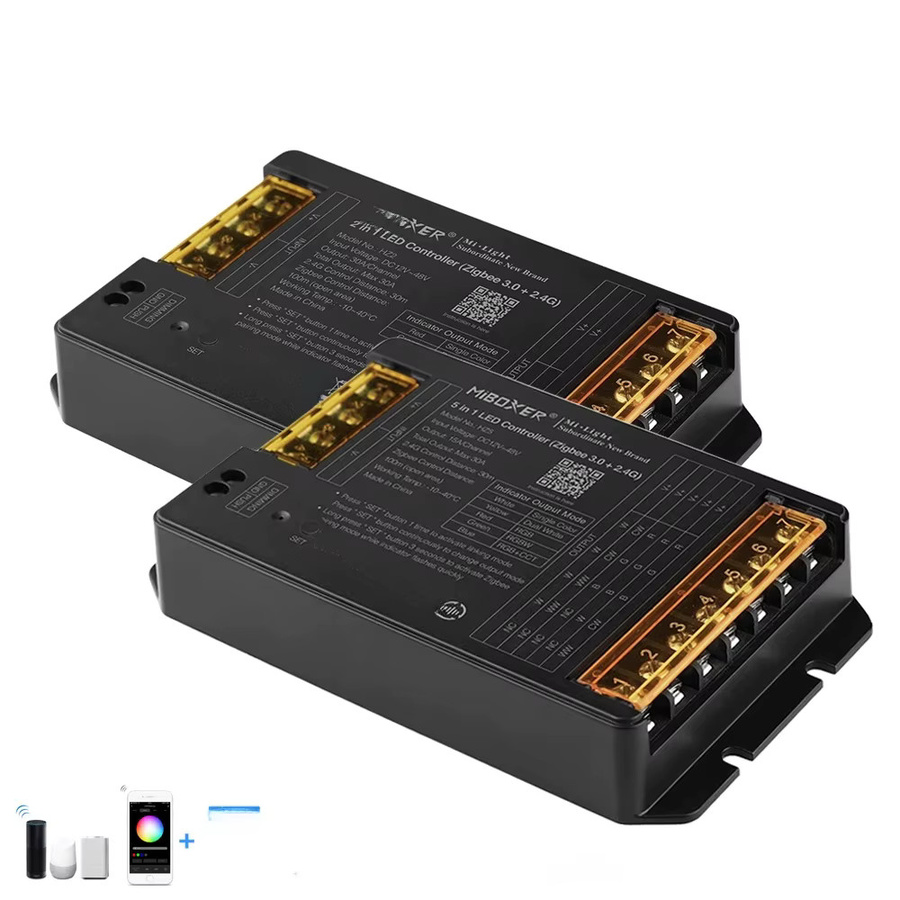Miboxer Zigbee 3.0 und 2,4G RF LED Controller für RGB, RGBW und CCT LED Streifen, DC12-48V, max. 30A - Bild 2