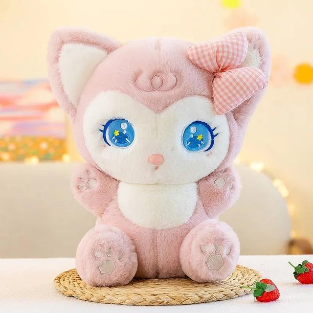 Linyi toy Linabell Kuscheltier, Rosa Fuchs, Plüschtier, 35cm - Bild 1