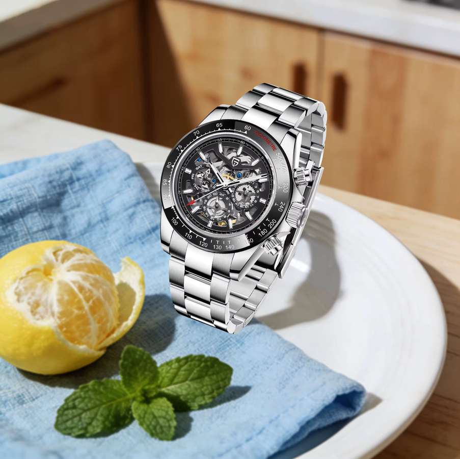 PAGANI DESIGN Chronograph, Automatik, Edelstahl, Saphirglas, Herren - Bild 2