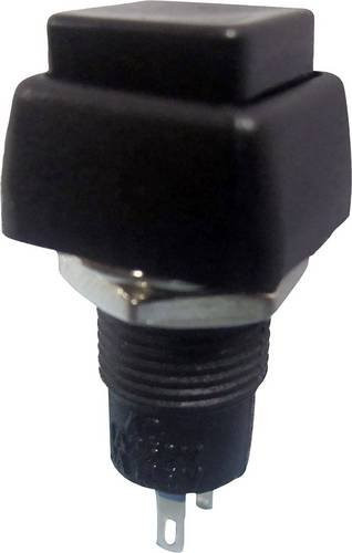 TRU Components Druckschalter TC-R13-83B-05BK Schwarz 250 V/AC 1A 1 x Aus/Ein rastend bündig montierbar - Bild 1