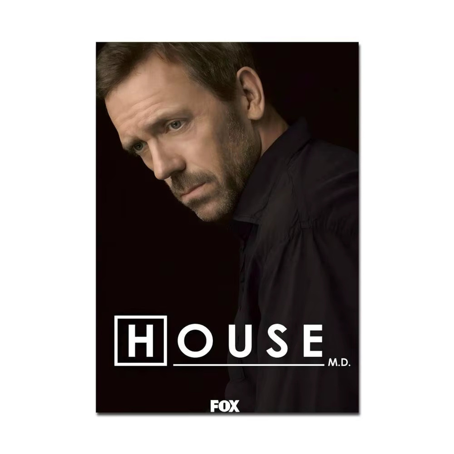 House MD TV-Show Poster selbstklebende Wandkunst in HD-Qualität Retro Wanddeko Mehrfarbig - Bild 6