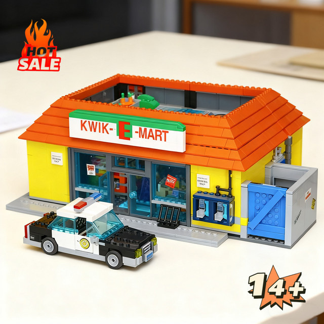 LEGO Virginia Kwik-E-Mart Convenience Supermarket, Baustein-Puzzle-Modell, 2179 Teile, ab 14 Jahren - Bild 1