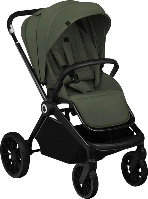 Lionelo Kombikinderwagen MIKA PLUS 3in1 in Grün mit Babywanne, Sportsitz und Babyschale - Bild 1