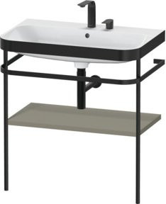 Duravit Möbelwaschtisch-Kombi Happy D.2 Plus in Weiß mit Konsole und 2 Schubladen, B/T: 77,5 x 49 cm - Bild 1