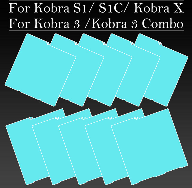 Anycubic Glacier Cold Printing Plate KX beidseitige hochviskose Druckplatte für Kobra 3, Kobra 3 Combo, Kobra S1C und Kobra X - Bild 1
