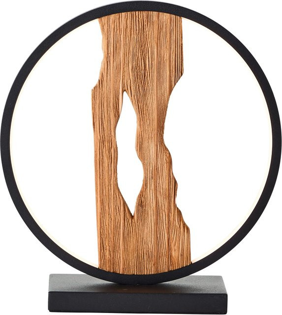 Brilliant LED-Tischleuchte Chaumont in Schwarz und Holz, Höhe: 28 cm - Bild 1