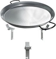 Moesta-BBQ PizzaRing und Pfanne Set für 47 cm und 50 cm Kugelgrill in Silber - Bild 1
