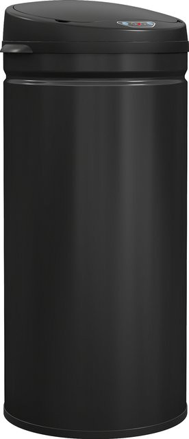 HOMCOM Sensor-Mülleimer aus Edelstahl mit Soft-Close-Deckel und Bewegungssensor, Schwarz, 42 l - Bild 1