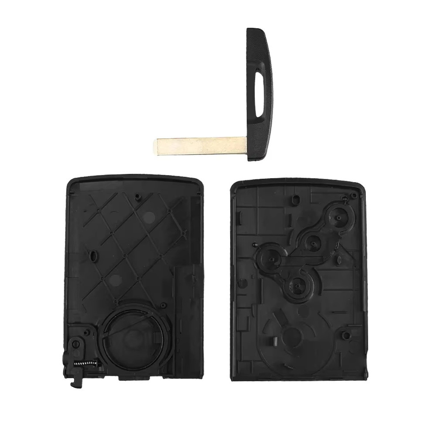 KEYYOU Auto-Kartenschlüsselhülle für Renault Koleos Clio IV Captur Passive Laguna Megane in Schwarz - Bild 3