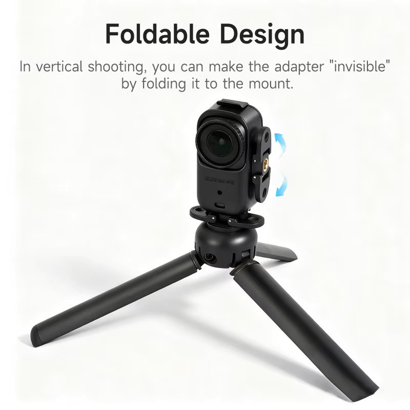 DJI Osmo Nano Zweimodus-Aktionshalterung in Schwarz mit faltbarem Schutzrahmen für vertikale und horizontale Aufnahmen - Bild 5