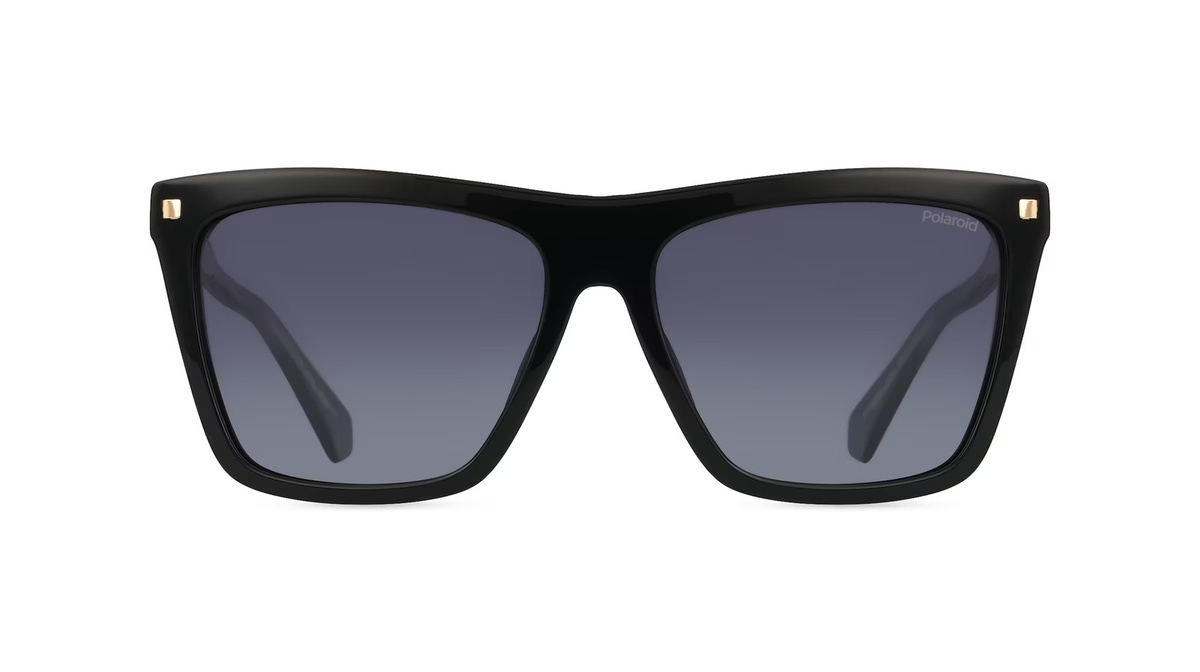 Polaroid PLD 4164/S/X Sonnenbrille Damen, Vollrand, quadratisch, Acetat, schwarz, grau - Bild 1
