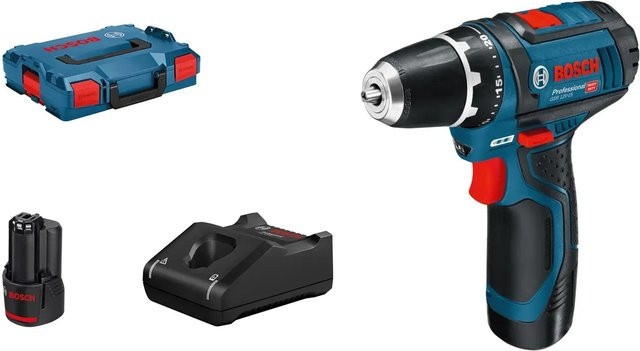 Bosch Professional GSR 10,8-2-LI Akku-Bohrschrauber in Blau/Schwarz mit 2 Akkus, 10,8 V und 10 mm Bohrfutter - Bild 2