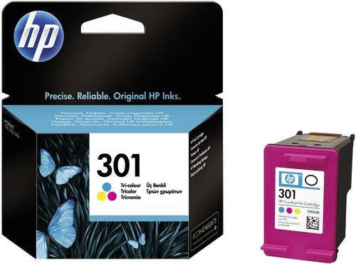 HP 301 Original Tintenpatrone Farbig (Cyan, Magenta, Gelb) CH562EE - Bild 1