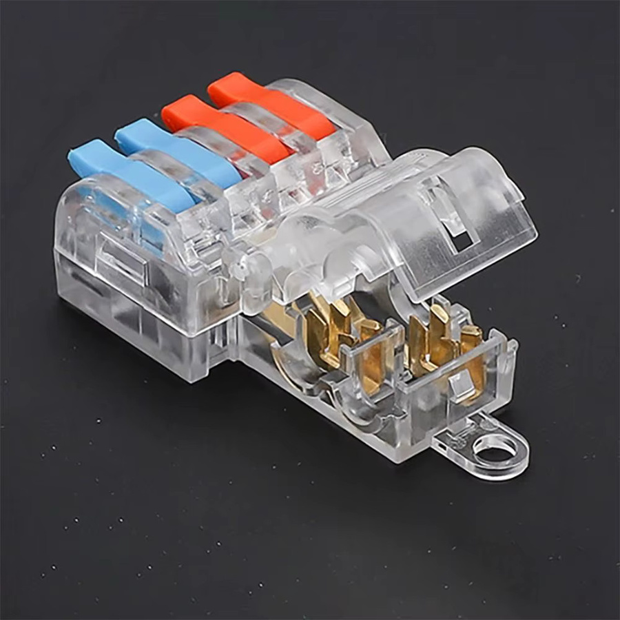 Mini Fast T Typ Kabelverbinder elektrische Schnellspleißklemmen zum Crimpmen transparent - Bild 3