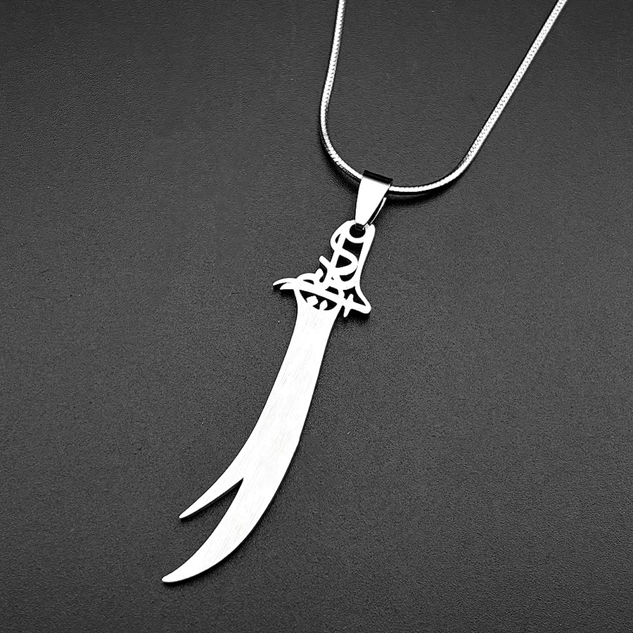 AFAWA Anhänger Halskette, Edelstahl, Gold, Zirkonia, Unisex - Bild 1