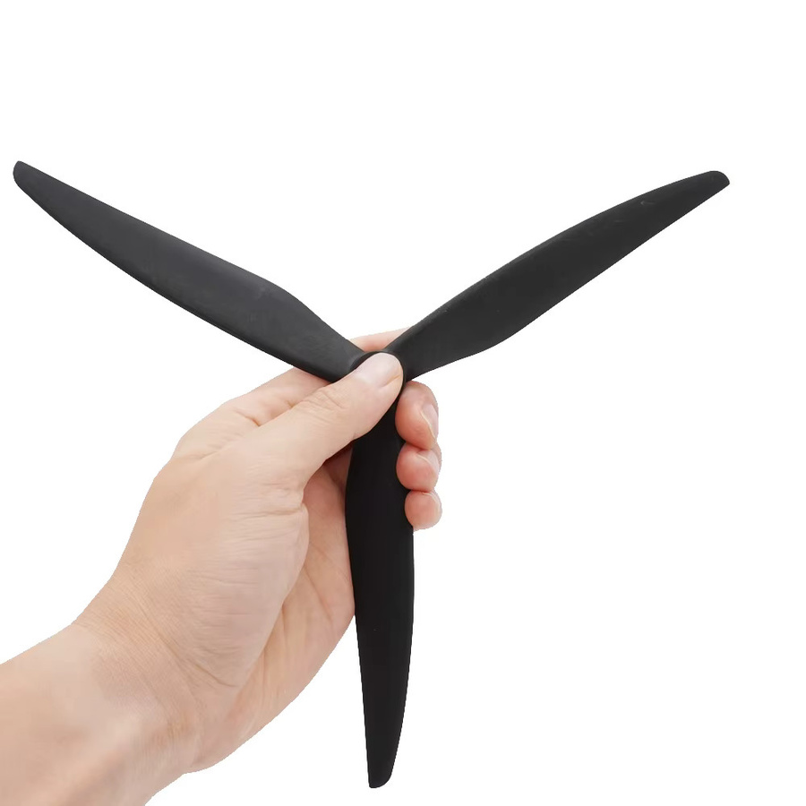 YSIDO 3-Blatt Propeller für HQ FPV Drohnen, 10 Zoll, Schwarz, Glasfaser-verstärktes Nylon, B/T/H: 25,4 x 25,4 x 0,76 cm - Bild 2
