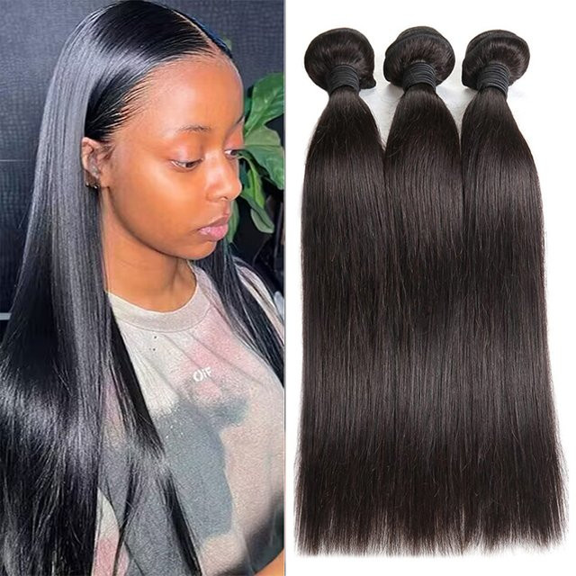 Fashowbeauty Weave Extensions, Brasilianisches Echthaar, Unisex - Bild 1