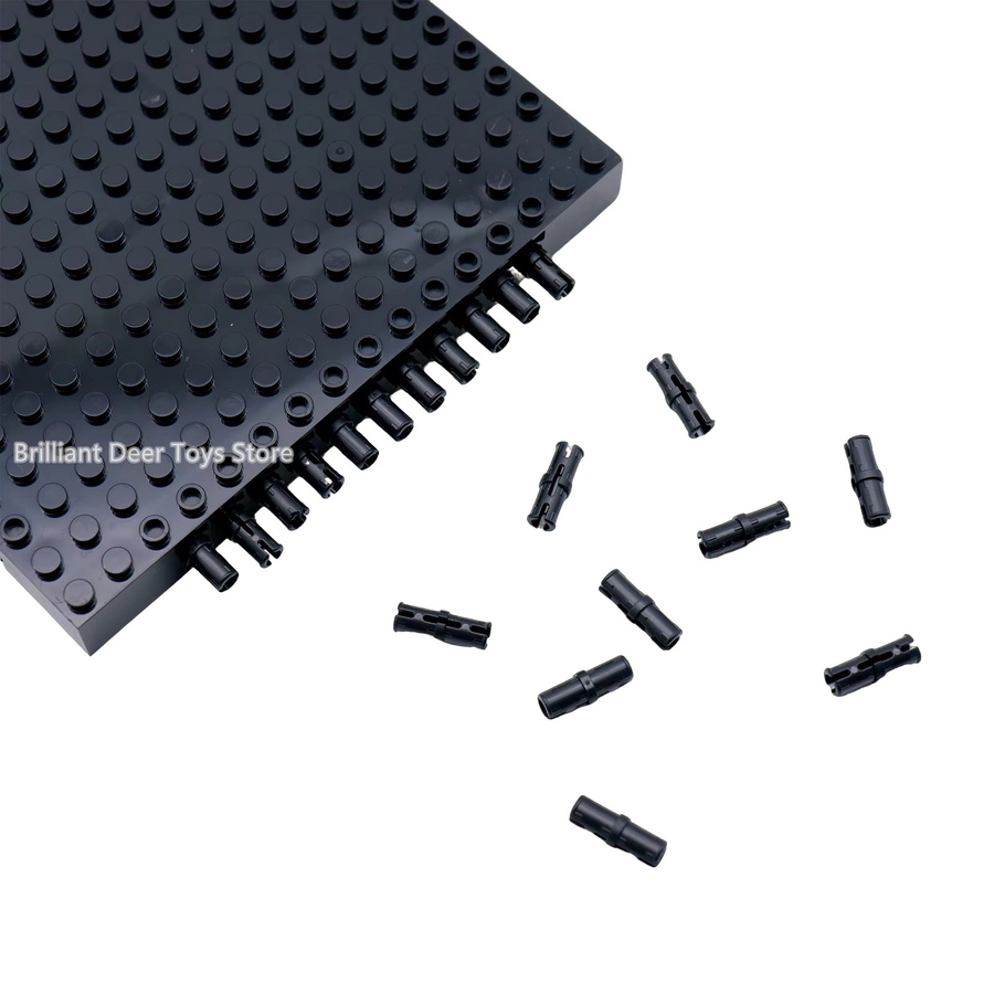 Brilliant Deer Verbinder 1x2 Pin-Steine, Nachfüllpack, 100 Stück, Schwarz - Bild 3