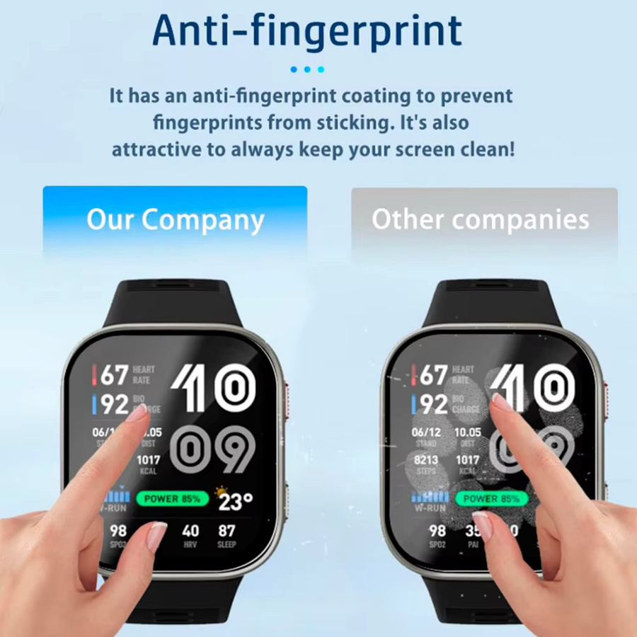 Displayschutzfolie Amazfit BIP MAX, Silikon, transparent - Bild 5
