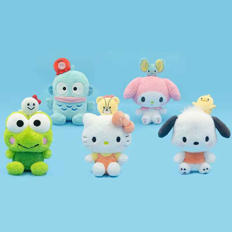 Sanrio Friends Series Hello Kitty Melody Kuromi Cinnamoroll Pochacco Pompompurin Plüschpuppen - Bild 2