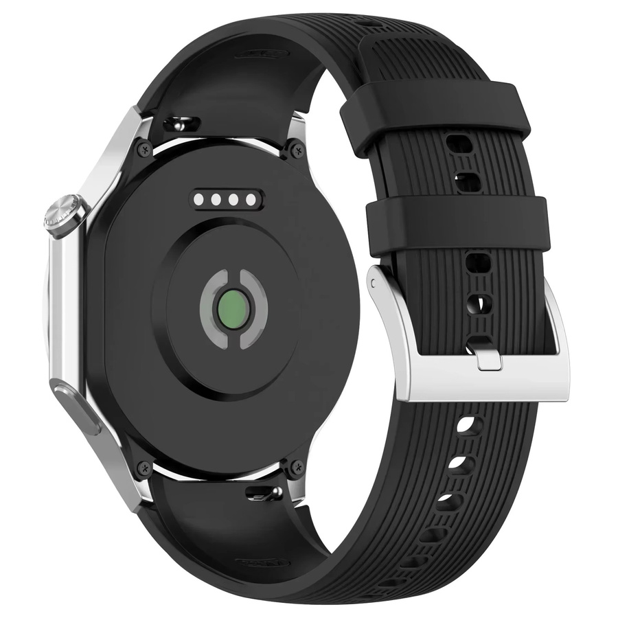Uhrenarmband Silikon, Schwarz - Bild 2