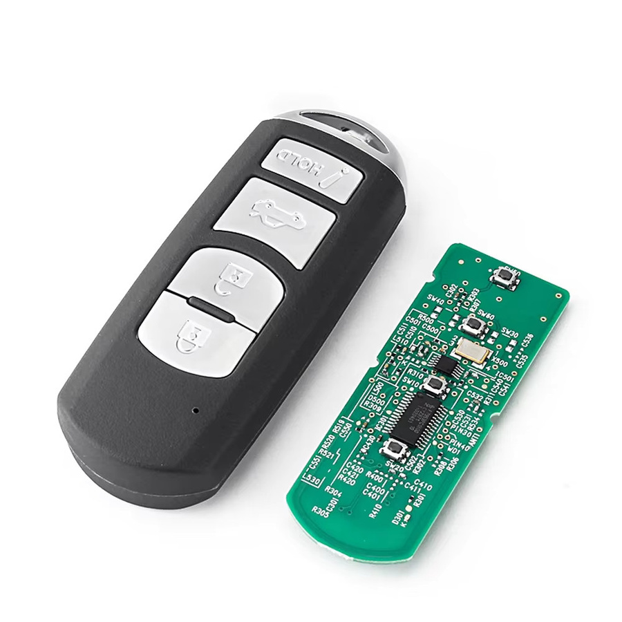 Keyyou Smart Remote Key Fob für Mazda 3 6 MX-5 Miata 2013-2019 und Mitsubishi System, 315MHz ID49-PCF7953 SKE13D-01, Schwarz - Bild 3