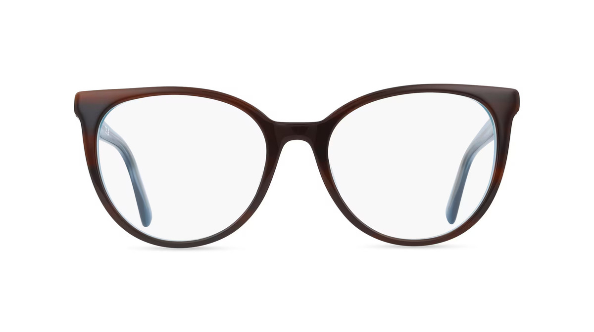 Love Moschino MOL679 Korrektionsbrille Damen, Vollrand, Rund, Acetat, gold - Bild 1