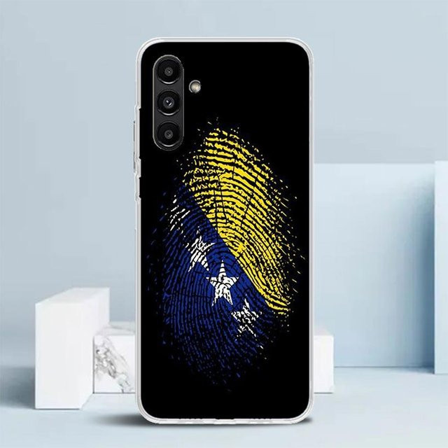 Handyhülle mit Bosnien und Herzegowina Flaggen-Design für Samsung Galaxy A-Serie in Blau - Bild 1