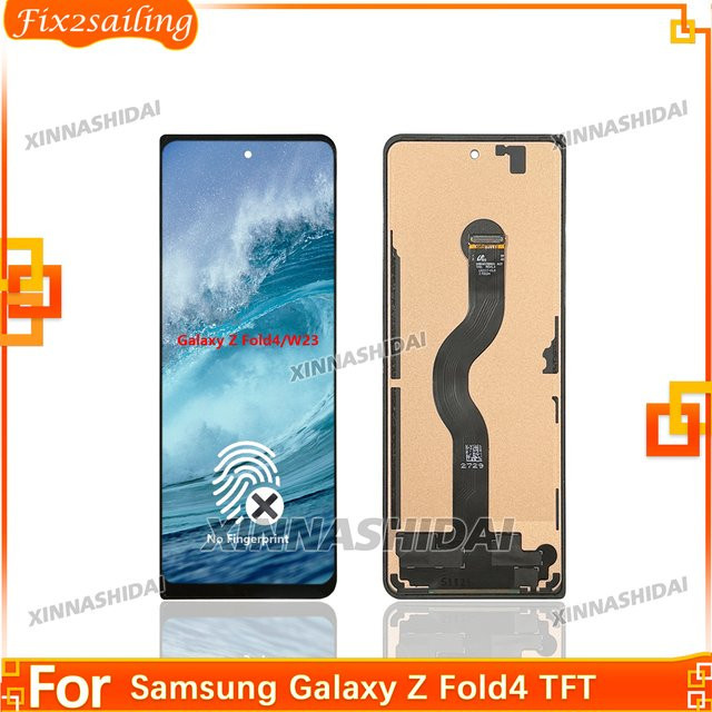 Samsung Galaxy Z Fold 4 Super TFT LCD Display mit Anti-Fingerabdruck-Beschichtung und Digitizer-Einheit in Schwarz (Modell F936 F936B) - Bild 1