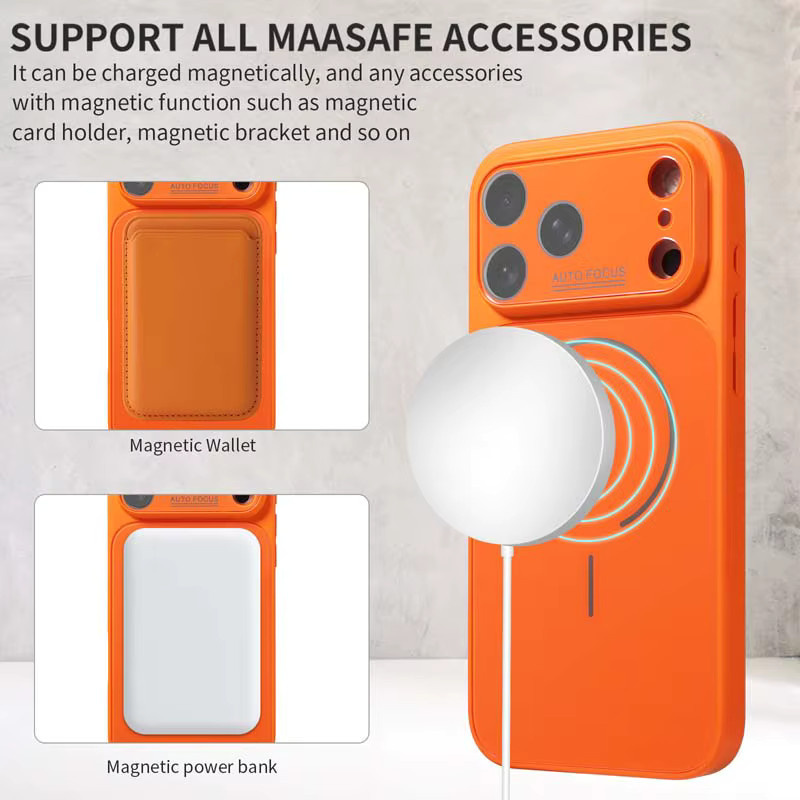 Tsimak Magnetische Schutzhülle für iPhone mit Smooth Glass Lens und MagSafe Unterstützung in Lila - Bild 2