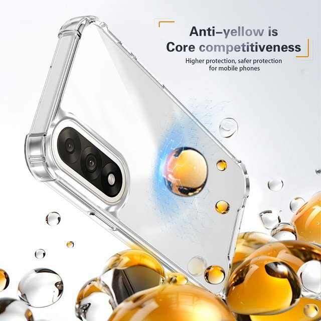 OnePlus Nord 5 5G Hülle CPH2709 mit stoßfester Silikon-Stoßstange, Luftpolster und matter transparenter Rückseite - Bild 1