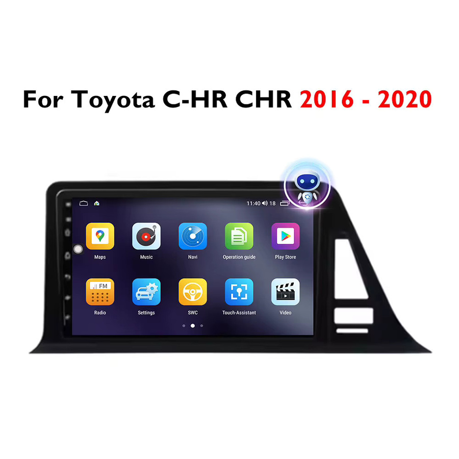 CUCU-NAVI Android 16 2K QLED Carplay Multimedia Radio für Toyota C-HR 2016-2020 LHD in Schwarz mit GPS, 4G, WIFI und Bluetooth - Bild 6