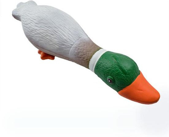 Yousheng Hundespielzeug, Cartoon-Entenform, interaktives Hundekaupielzeug, mit Ton, Duck gray - Bild 1