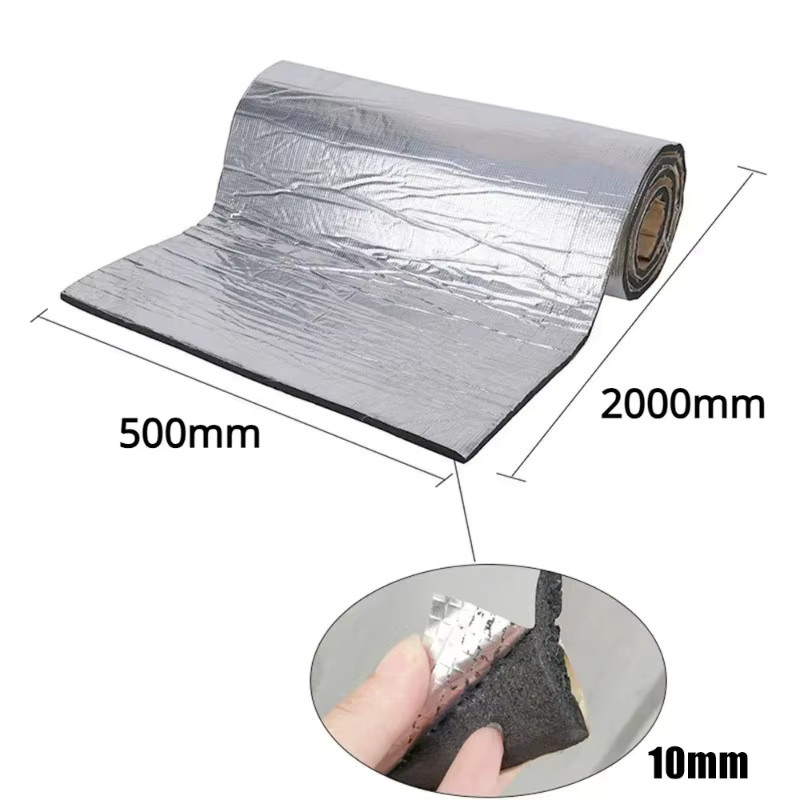 Selbstklebende Aluminiumfolien-Isolierrolle in Silber mit geschlossenzelligem Schaumstoff zur Hitze- und Schalldämmung - Bild 6