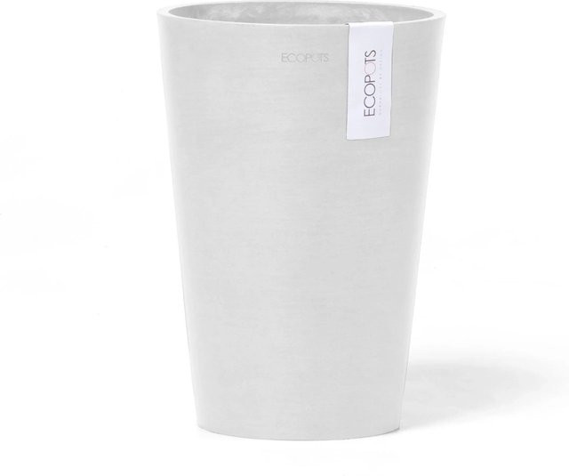 Ecopots Vase Pisa Weiß Höhe: 30 cm, Breite: 21 cm - Bild 1