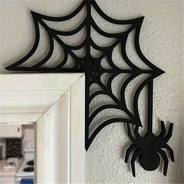 CIFBUY Cartoon Wandskulptur für Türrahmen in Schwarz als Halloween- und Weihnachtsdekoration mit Tiermotiven - Bild 1