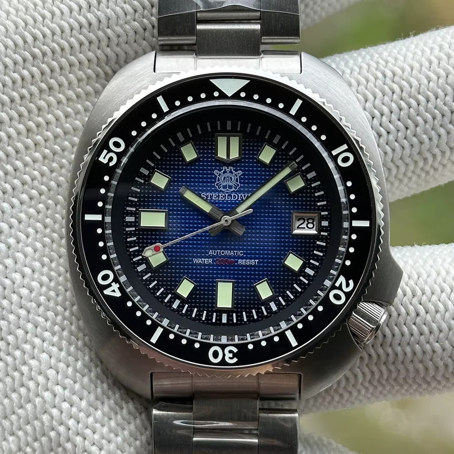 STEELDIVE Armbanduhr, Automatik, Edelstahl, Blau, Herren - Bild 4