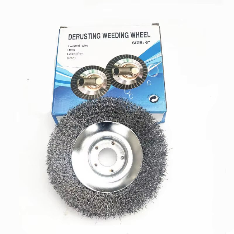 FNICEL Rasentrimmerkopf mit Stahldrahtbürsten zur Unkrautentfernung und Entstoppung für 6 Zoll und 8 Zoll Rasenmäher - Bild 4