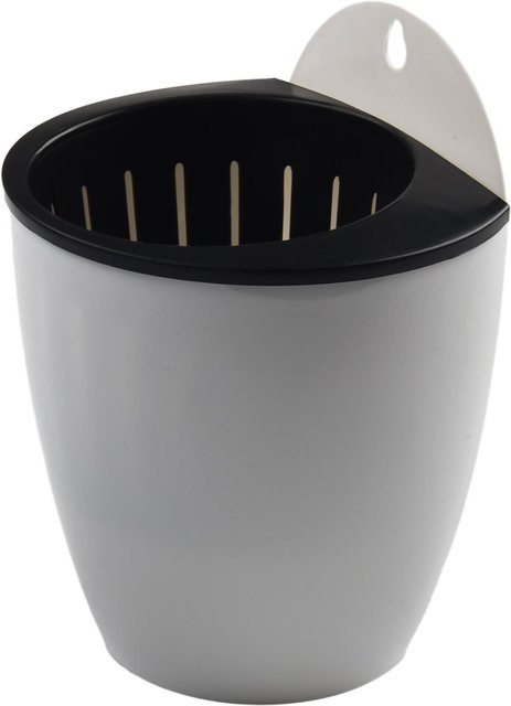 HealthyGardening Hänge-Blumentopf aus Kunststoff in Schwarz für Garten und Innenbereich B110 - Bild 1