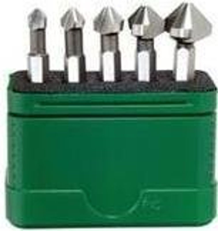 Wiha Kegelsenker-Bit Set 5-teilig aus HSS in Silber mit Aufbewahrungsbox aus Kunststoff - Bild 2