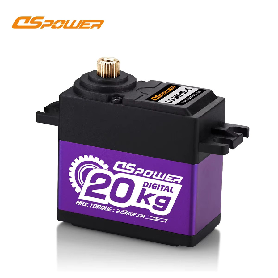DSpower Digitaler wasserdichter Servomotor, Metall, Schwarz, Zubehör - Bild 2