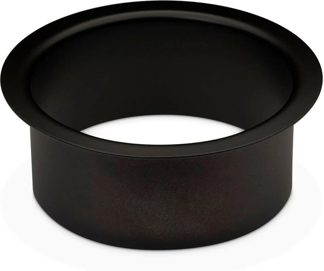 SO-TECH Durchwurfring aus Edelstahl in Schwarz matt, Durchmesser: 18 cm, Höhe: 7 cm - Bild 1