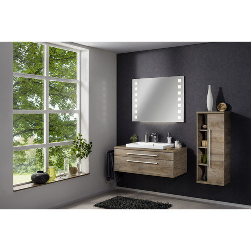 Fackelmann Bad-Hängeschrank Stanford in Eiche Natur, B/H/T: 41,8 x 106 x 32 cm - Bild 3
